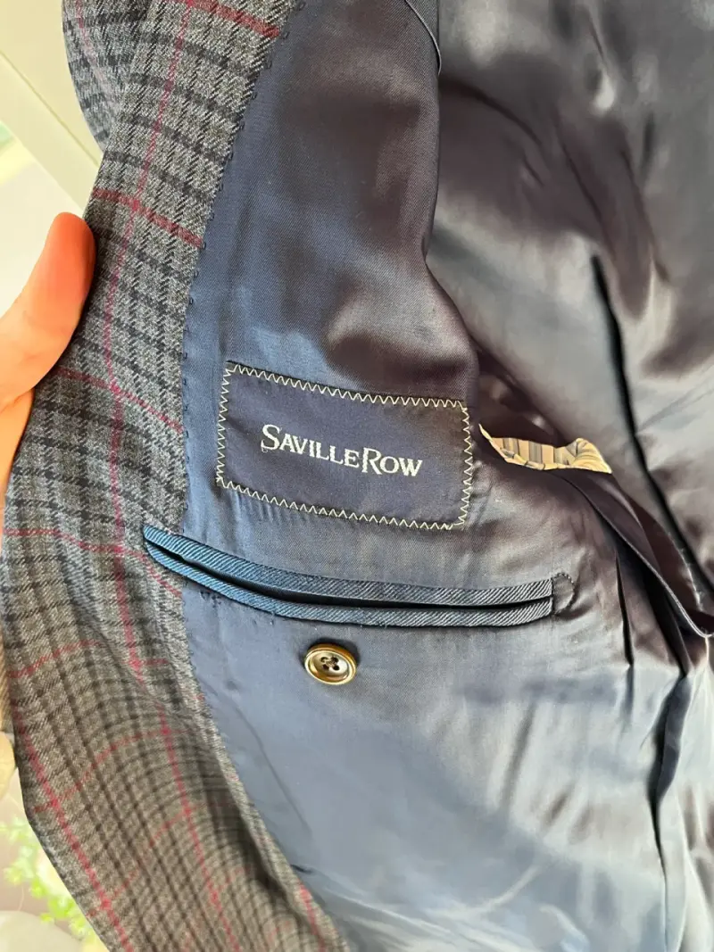 Blazer de Lana a Cuadros para Hombre - 5