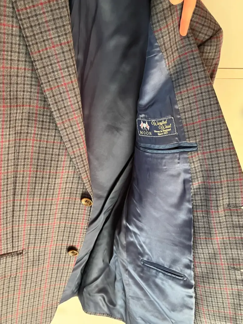 Blazer de Lana a Cuadros para Hombre - 6