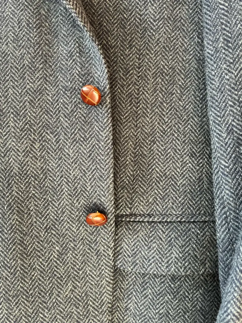Blazer de lana gris Saville Row para hombre - 3