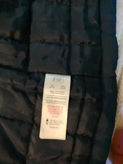 Parka azul con capucha de piel sintética - miniatura 5
