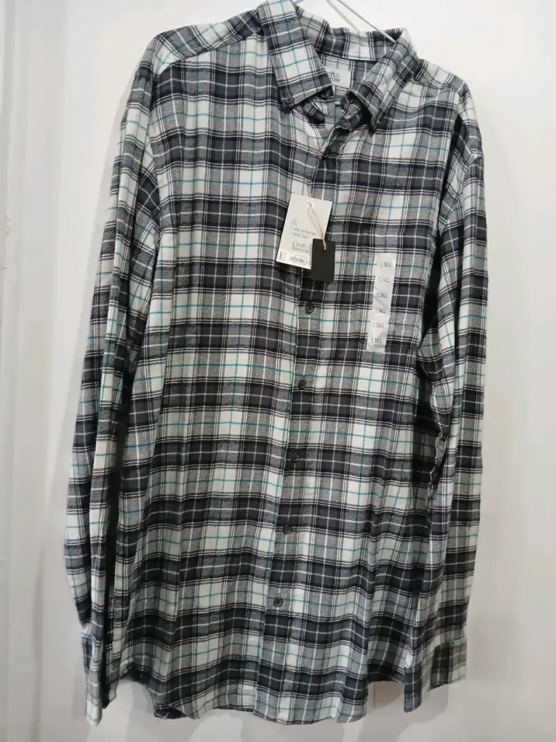 Camisa de franela a cuadros Croft & Barrow talla L - 2