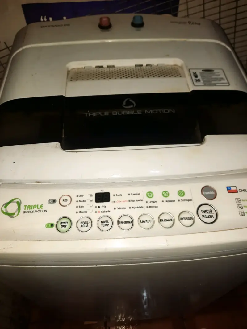 Lavadora Daewoo 9kg Triple Bubble Motion - 2