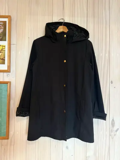 Chaqueta negra con capucha Lorenzo di Pontti - miniatura 1