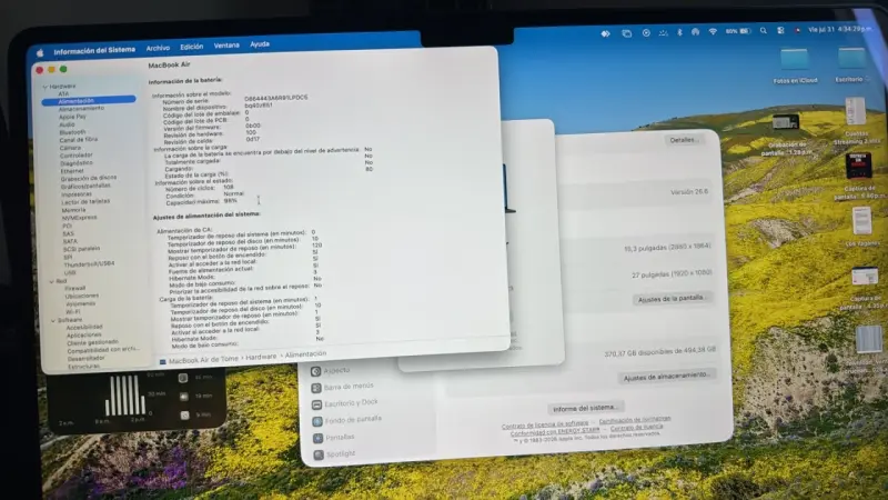 MacBook Air 15 pulgadas M3 24GB - 5