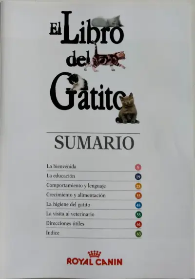 Libro El Libro del Gatito Royal Canin - miniatura 2