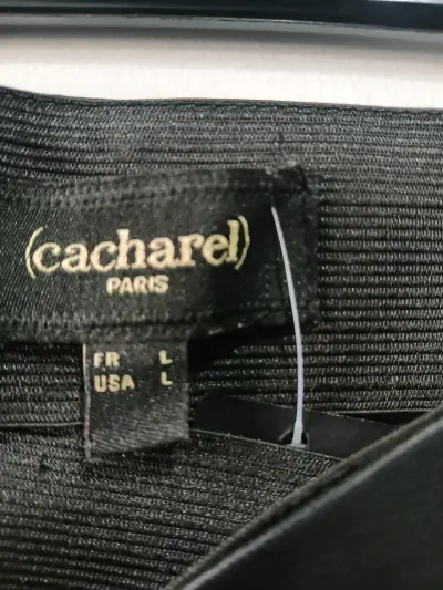 Pantalones de cuero negro Cacharel talla L - miniatura 3