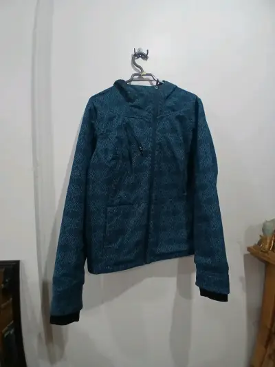 Chaqueta Columbia azul con capucha - miniatura 1