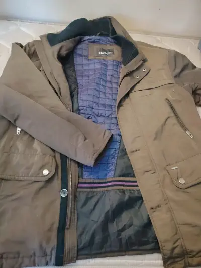 Chaqueta de hombre Biaggini marrón con forro acolchado - miniatura 2