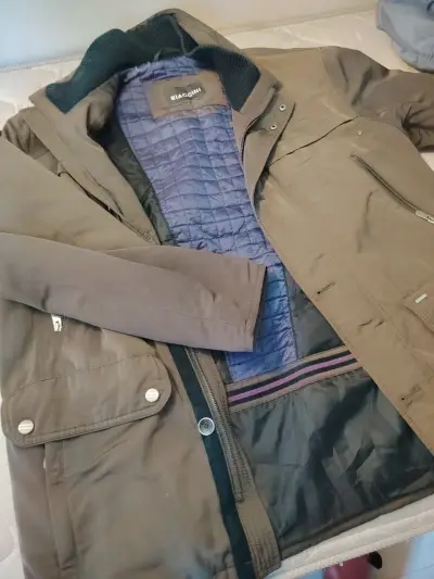 Chaqueta de hombre Biaggini marrón con forro acolchado - miniatura 3