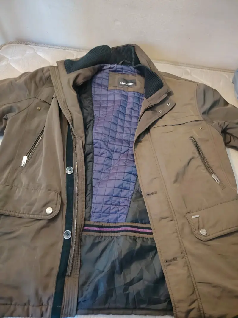 Chaqueta de hombre Biaggini marrón con forro acolchado - 4