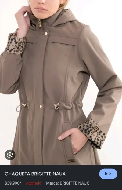 Chaqueta Brigitte Naux leopardo - miniatura 1