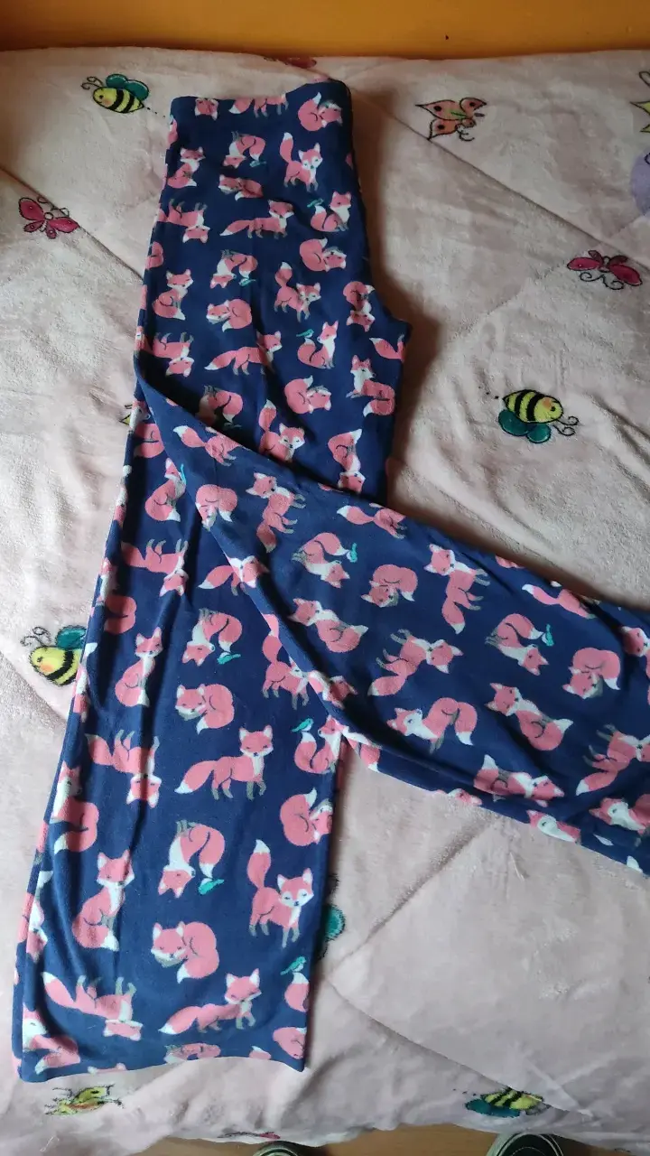 Pantalones pijama azul con estampado de zorros - 2