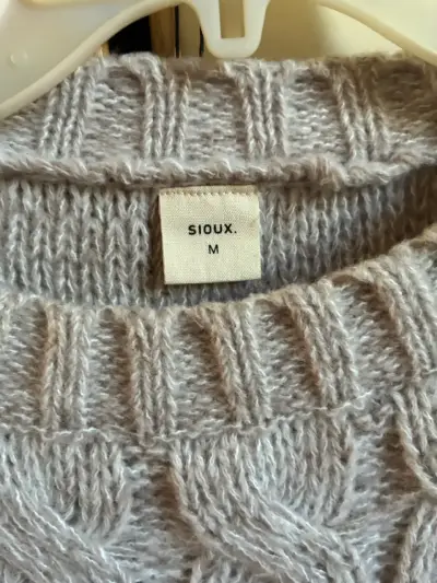 Suéter tejido gris claro Sioux talla M - miniatura 2