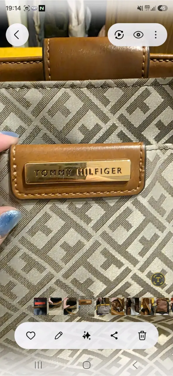 Bolso tote Tommy Hilfiger beige con logo - 3