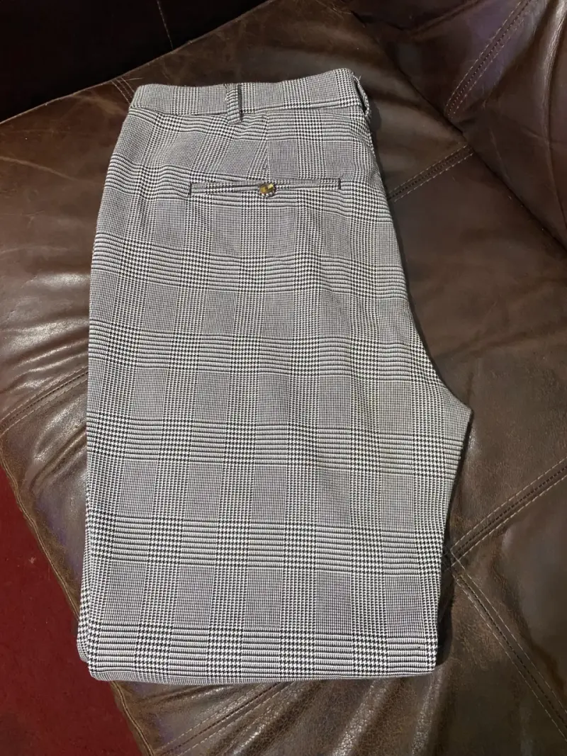 Pantalones de vestir a cuadros Alaniz talla 44 - 1