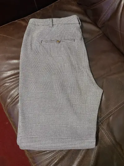Pantalones de vestir a cuadros Alaniz talla 44 - miniatura 1