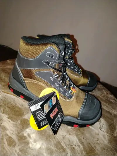 Botas de seguridad marrones con puntera reforzada - miniatura 2