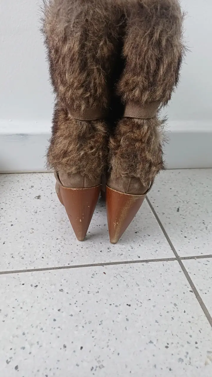Botas de tacón con forro de piel sintética - 3
