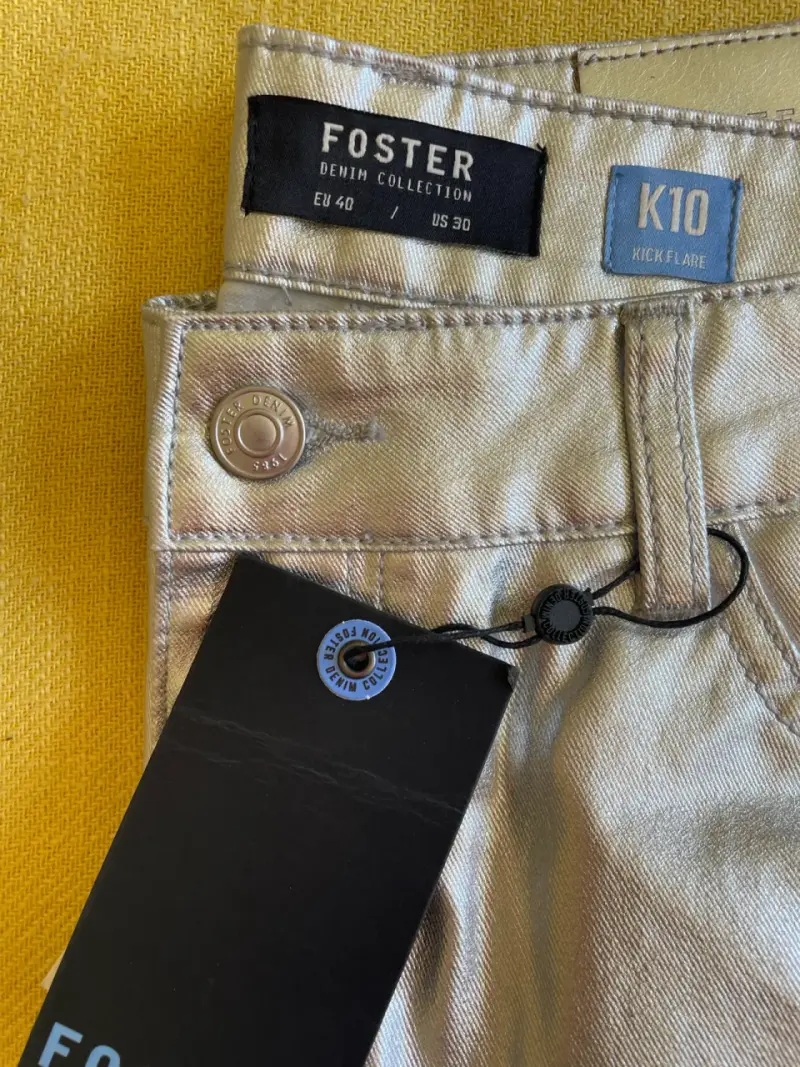 Pantalones Foster plateados - 2