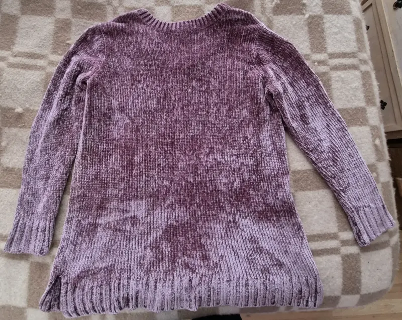 Suéter de chenilla morado Orvis para mujer - 3