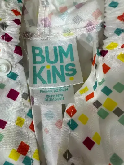 Chaqueta impermeable infantil Bumkins con diseño colorido - miniatura 3