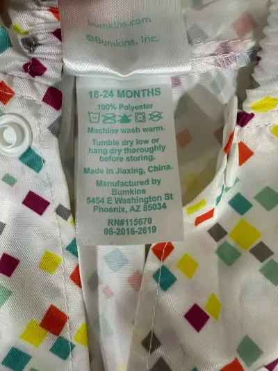 Chaqueta impermeable infantil Bumkins con diseño colorido - miniatura 4