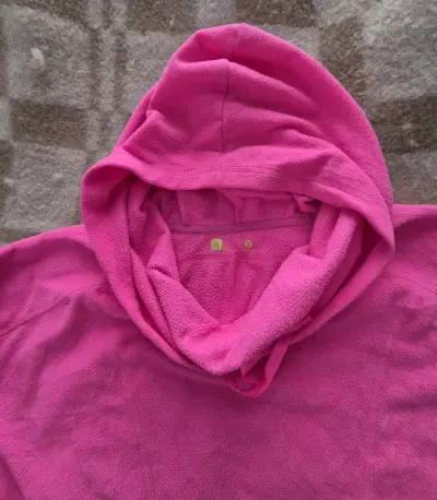 Polerón de polar rosado con capucha para mujer - miniatura 2