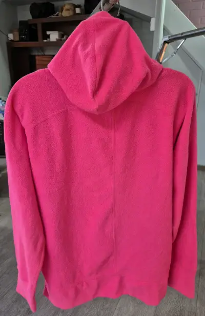 Polerón de polar rosado con capucha para mujer - miniatura 4