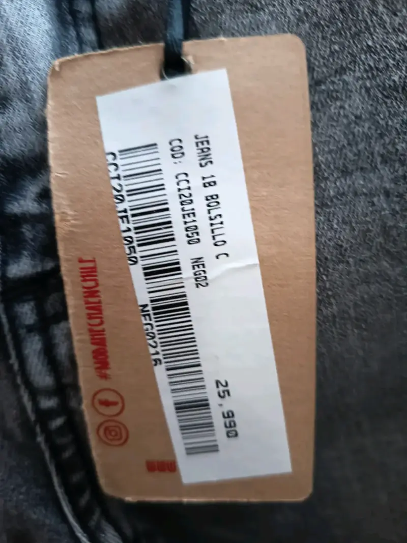 Jeans gris pitillo talla 16 - 2