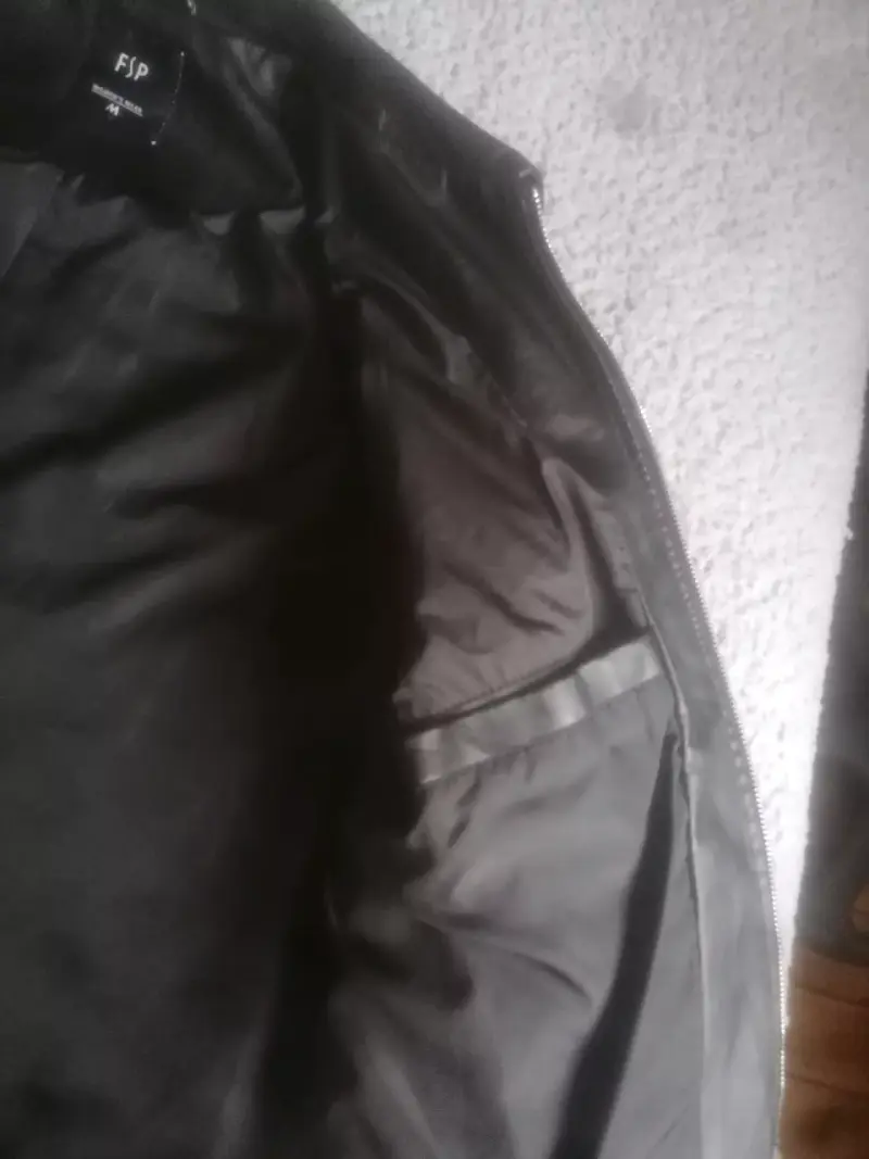 Chaqueta de Ecocuero negra para mujer FSP - 3