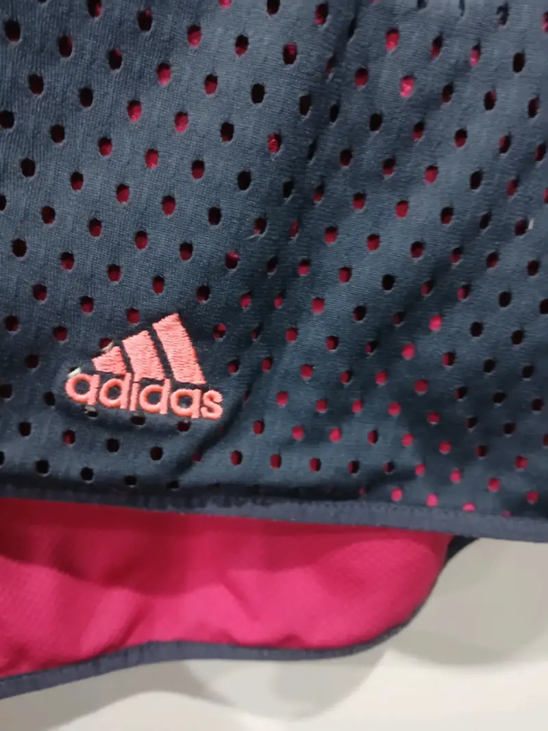 Chaqueta deportiva Adidas ClimaLite azul y rosa - 2