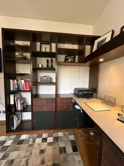 Escritorio de Oficina con Estantería de Madera - miniatura 1