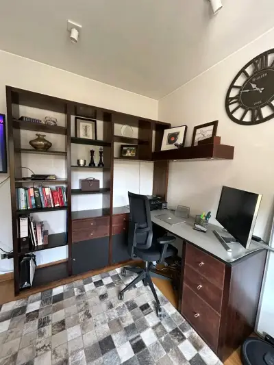 Escritorio de Oficina con Estantería de Madera - miniatura 4