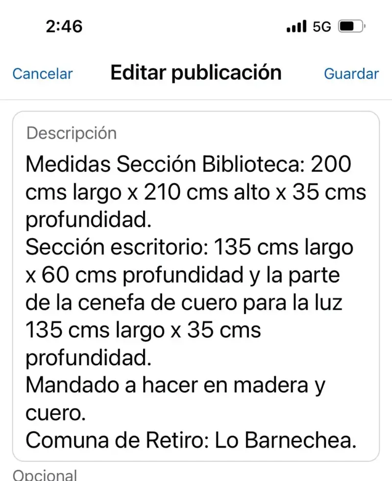 Escritorio de Oficina con Estantería de Madera - 6