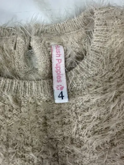 Suéter de lana beige para niña Hush Puppies - miniatura 1