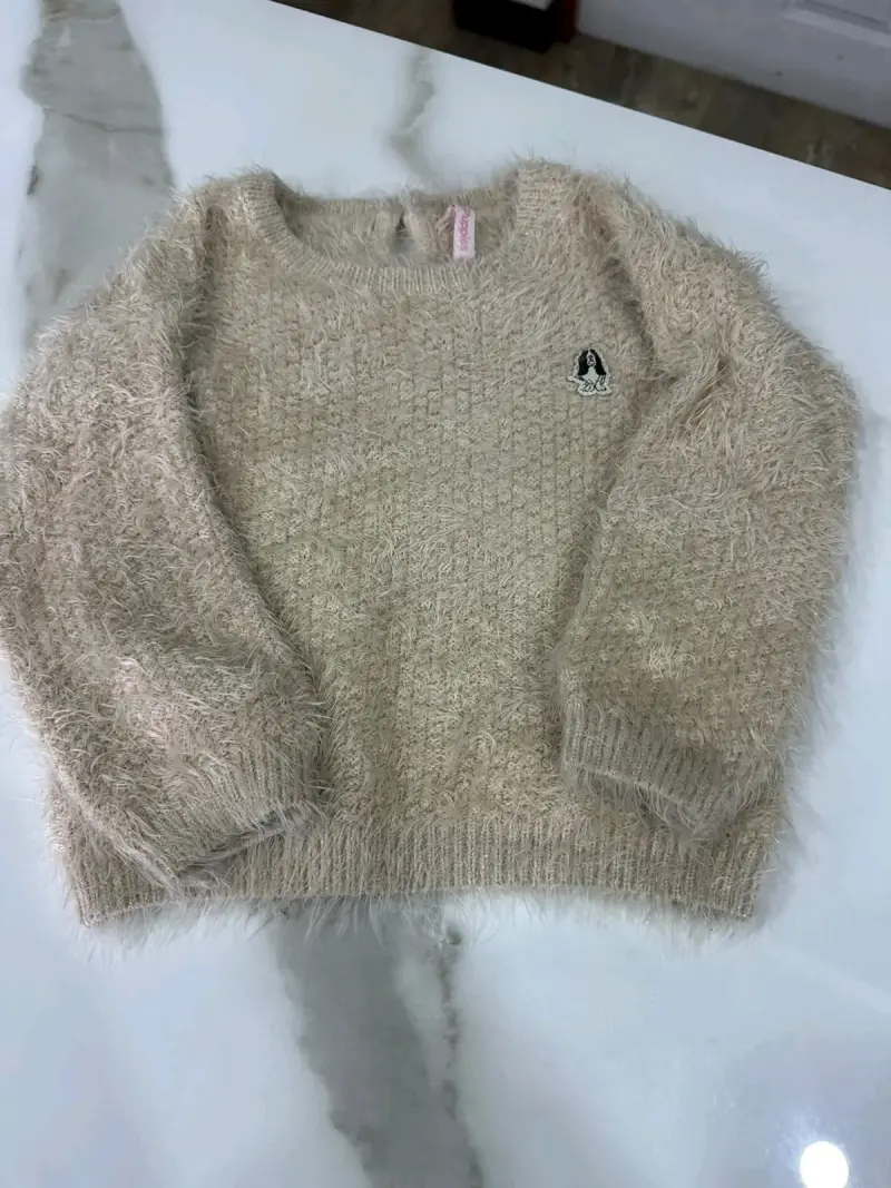 Suéter de lana beige para niña Hush Puppies - 2