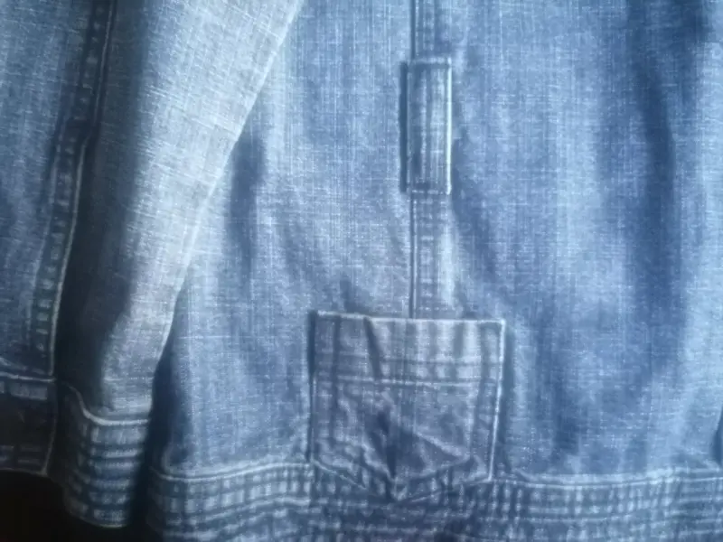 Chaqueta de mezclilla azul para mujer - 3