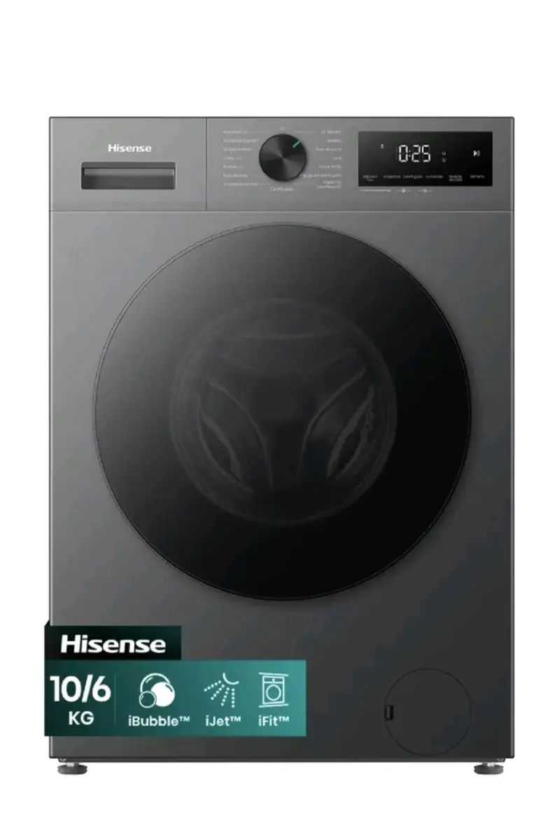 Lavadora Secadora Hisense 10/6 Kg Carga Frontal - 1