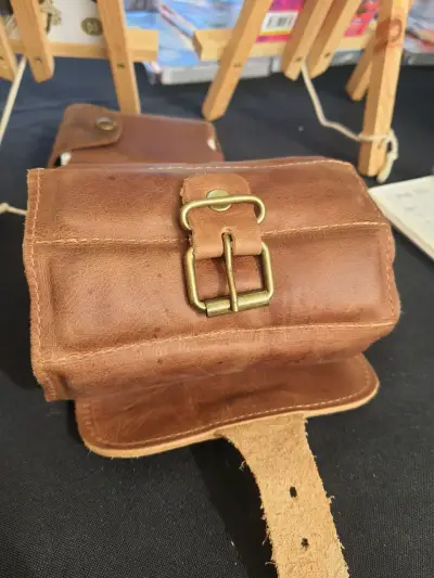 Estuche de Cuero para Dominó con Fichas - miniatura 2