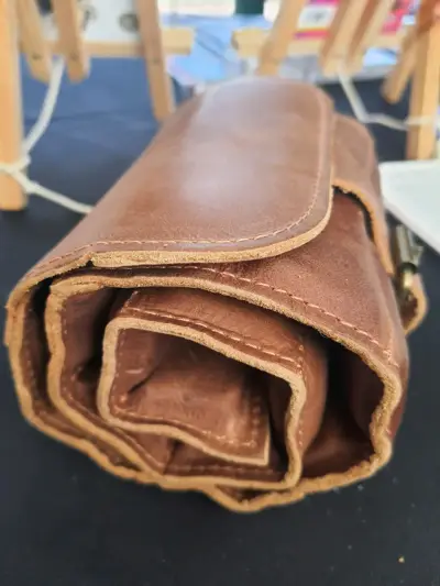 Estuche de Cuero para Dominó con Fichas - miniatura 5