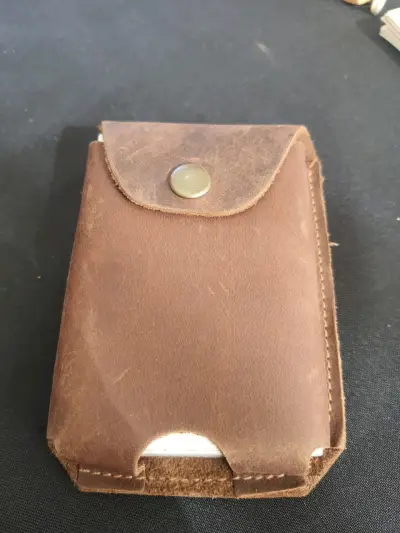 Estuche de cuero para cartas españolas - miniatura 1