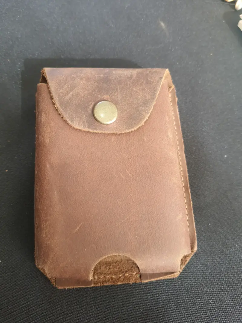 Estuche de cuero para cartas españolas - 3