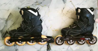 Patines en línea Seba negros con ruedas amarillas - miniatura 3