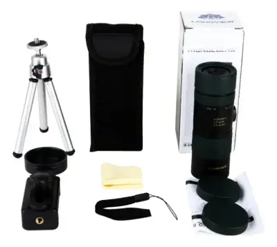 Lente Zoom X24 Ajustable Camara Telefono + Tripode - miniatura 1