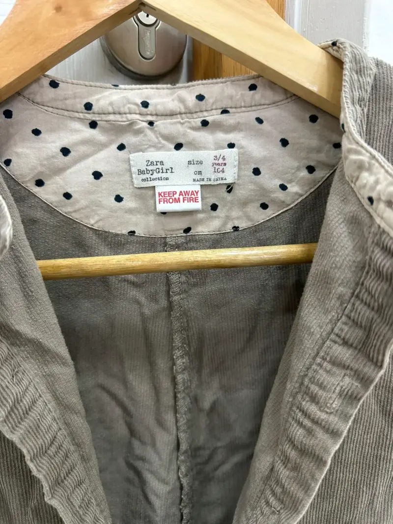 Enterito de pana gris para niña Zara BabyGirl - 2