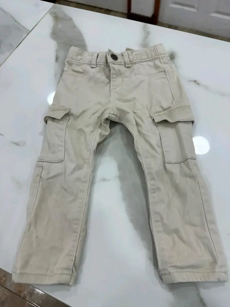 Pantalones cargo beige para niña Old Navy - 1