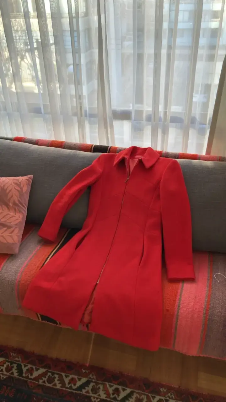 Abrigo rojo elegante Alain Manoukian - 3