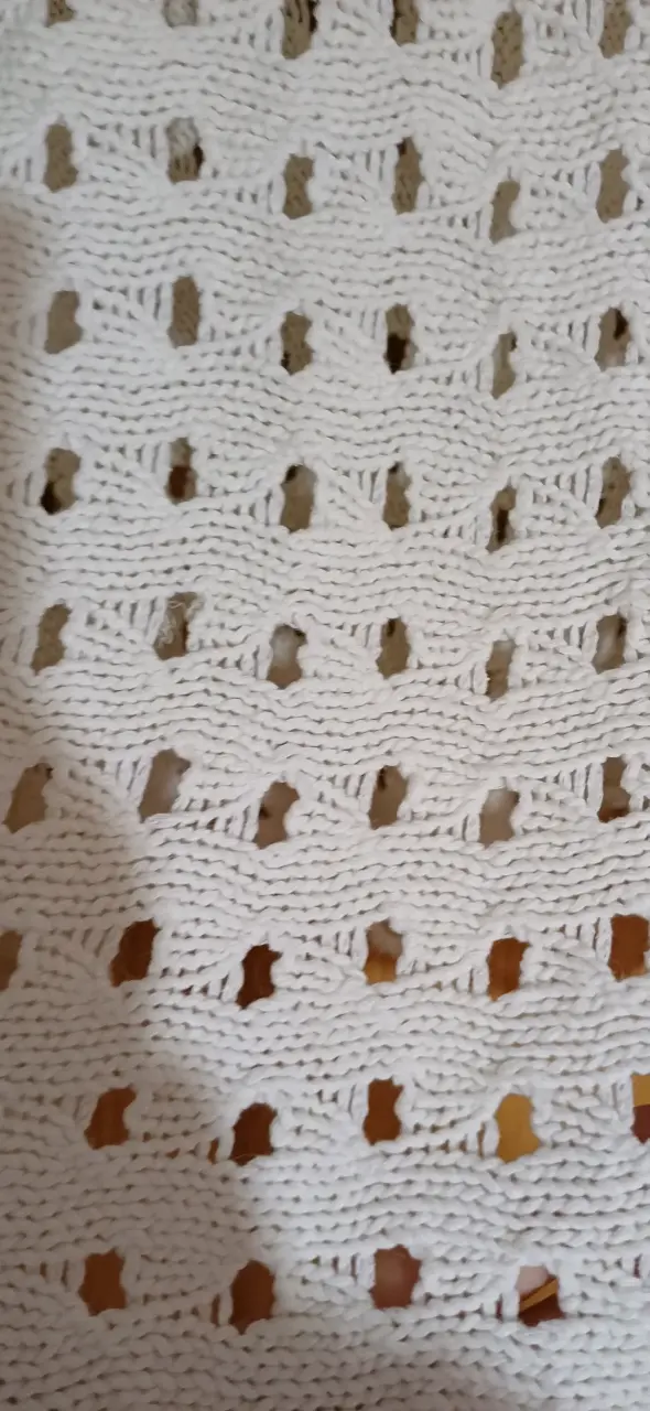 Suéter tejido blanco de mujer - 3