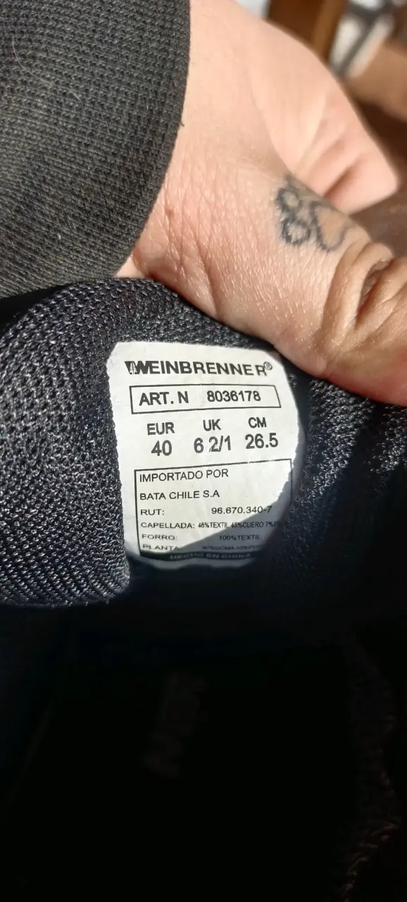Zapatillas outdoor negras Weinbrenner talla 40 - 2