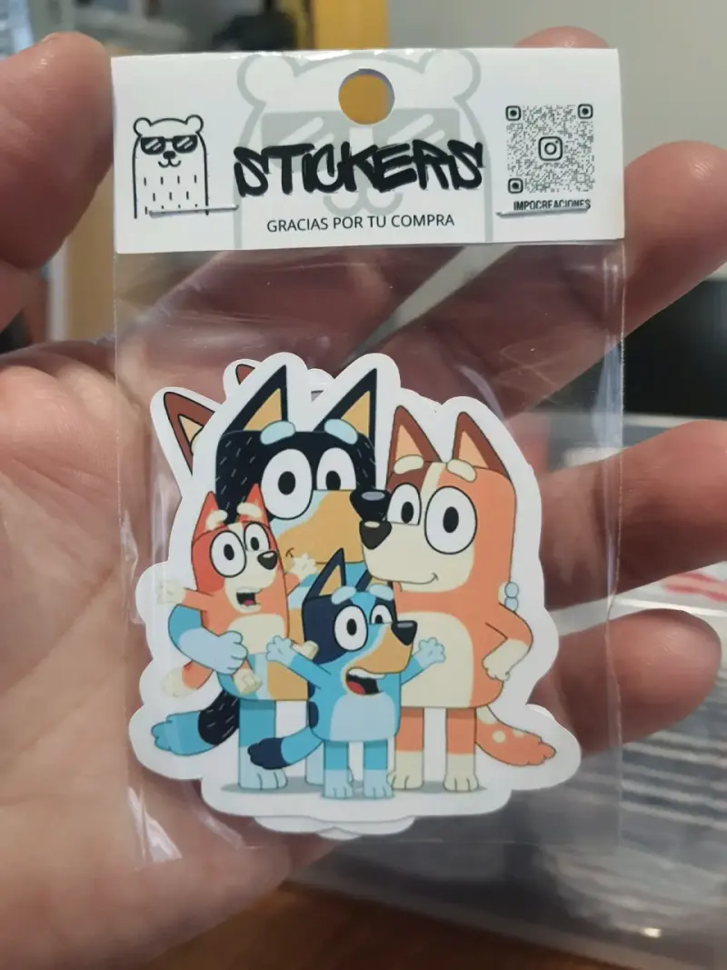 Set de Stickers Bluey para Niños - 2